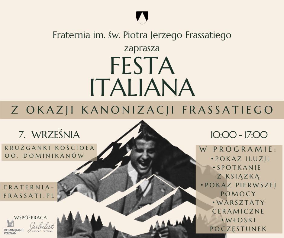 Festa Italiana z okazji kanonizacji bł. Pier Giorgio w Poznaniu